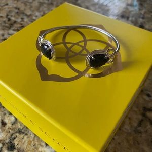 Kendra Scott Silver and Black Cuff
